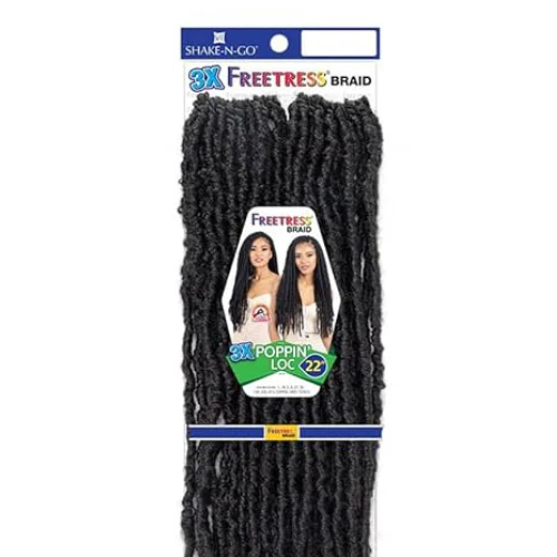 Multi Pack Deals! 3x Poppin' Loc 22" FreeTress Synthetic Hair Crochet Braids by Shake-N-Go - Image 3